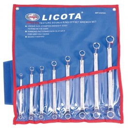 Jeu de 8 clés polygonales 6-22mm LICOTA Jeu de 8 clés polygonales 6-22mm LICOTA