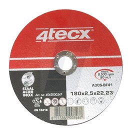 Disques à tronçonner acier/inox 4Tecx 2,5mm Disques à tronçonner acier/inox 4Tecx 2,5mm
